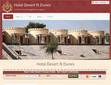 Tablet Screenshot of hoteldnd.com